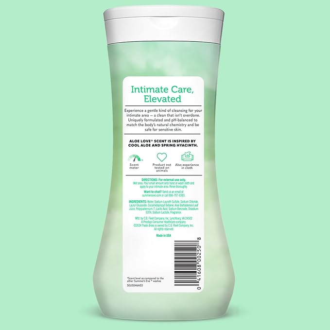 Summer's Eve Aloe Love All-Over Daily Feminine Wash, Gentle pH-Balanced Body - Image 7