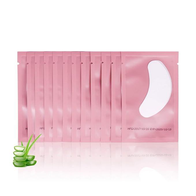 100 Pairs Set Gel pads for eyelash extensions, Comfy and Cool Under Eye Pads by Voncasen+-+care+for+you