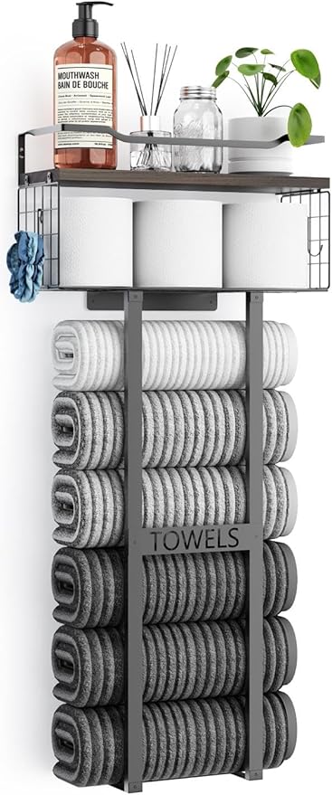 Large Towel Rack & Bathroom Towel Holder by Aetyord