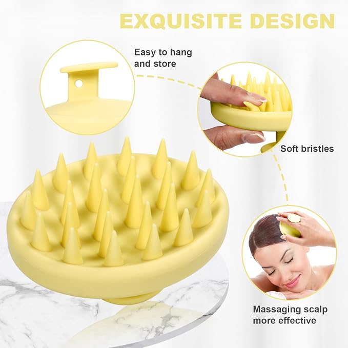 Meartchy Silicone Scalp Massager, Scalp Scrubber - Image 3