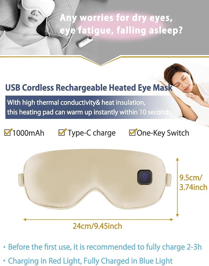 Silk Heated Eye Mask Cordless Rechargebale - Image 2