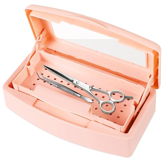 Gusnilo Sterilizer Box Nail Tool Disinfectant Jar Plastic Disinfectant by Gusnilo