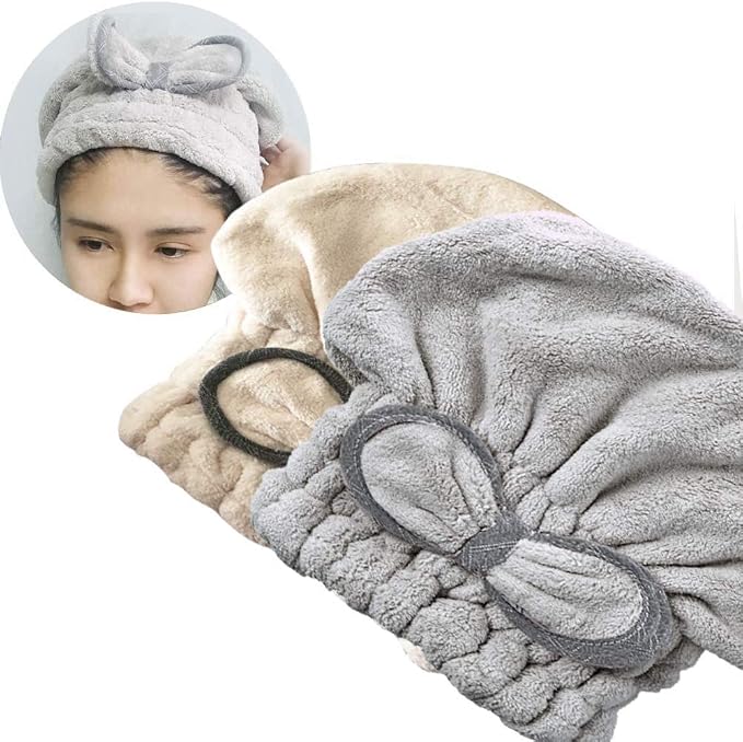 Jseng Microfiber Hair Drying Towel Cap, Extrame Soft & Ultra Absorbent by Jseng