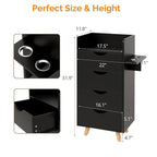 OmySalon 4 -Layer Salon Storage Cabinet, Beauty Barber Salon Styling Station - Image 3