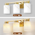 3-Light Bathroom Light Fixtures, Modern Vanity Lights, Living Room, E26 Base - Image 7