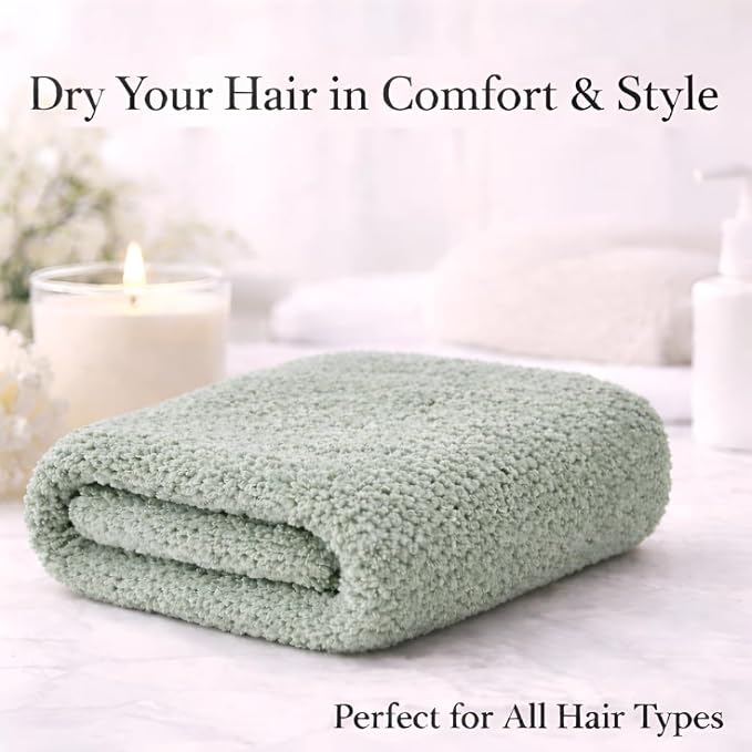 Luxury Microfiber Hair Towel Wrap - Image 5