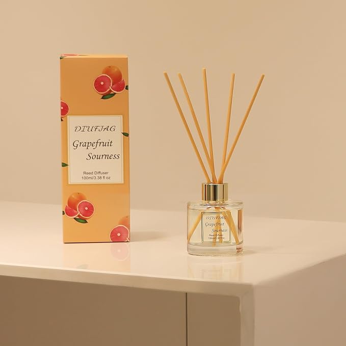 100ml Scent Diffuser with 6 Fiber Sticks, 3.5 oz Reed Diffuser Set Aromatherapy - Image 4