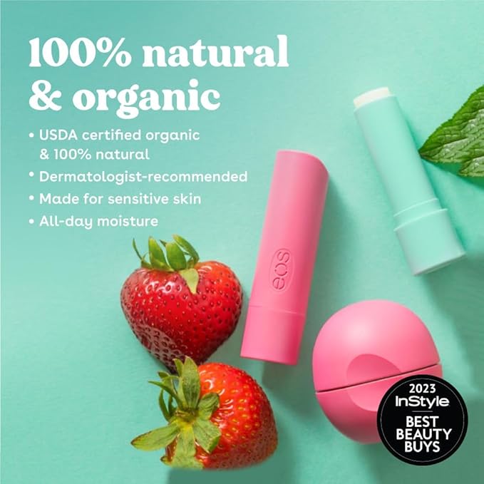 eos 100% Natural & Organic Lip Balm Sticks - Image 3