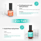 modelones 15 ml Nail Dehydrator and Primer, Acid Free Base Coat Natural Prep - Image 2