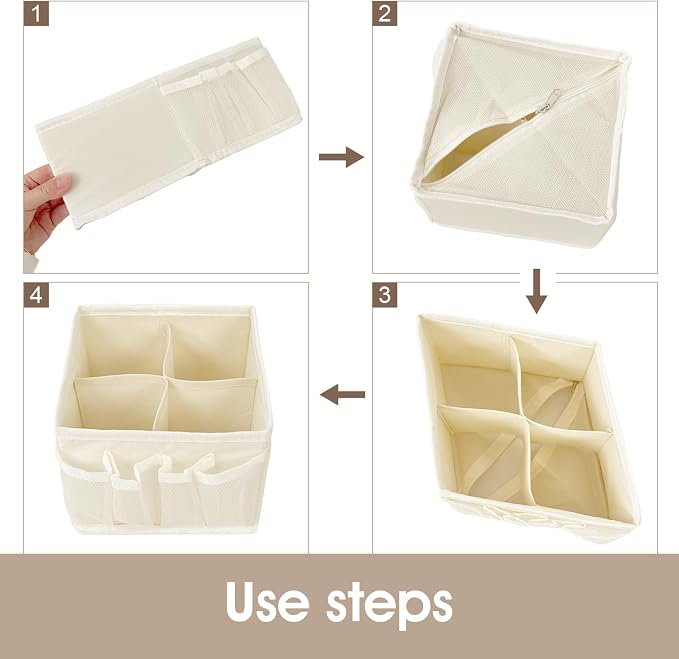 VERONLY Cosmetic Storage Bins Makeup Organizer, Adjustable Multifunction - Image 8