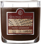 Colonial Candle Tibetan Sandalwood Scented Jar Candle, 2 Wick, 3.5 oz, Mottled by ColonialCandle