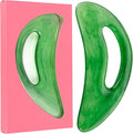 Green Resin Gua Sha Scraping Massage Tool, Handheld Myofascial Release Tool by Unknown