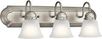 Kichler 24" 3-Light Vanity Bath Light in Brushed Nickel, Modern Bathroom Light - Image 2