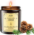 Cedar Scented Candles, 7oz Soy Wax Candle, Long Lasting Aromatherapy Jar Candle by SVECKE