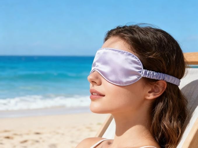 2Pack Silk Sleep Mask, IEKEODI Eye Mask - Image 9