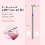 MelodySusie 4mm Inverted Tapered Cuticle Clean Nail Drill Bit 3/32'', - Image 5