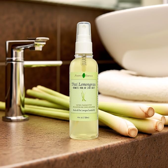 Thai Lemongrass Linen and Room Spray, Natural Air Freshener Made - Image 5