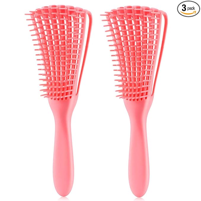 Detangling Brush for Afro America/African Hair Textured 3a to 4c Kinky by Unknown
