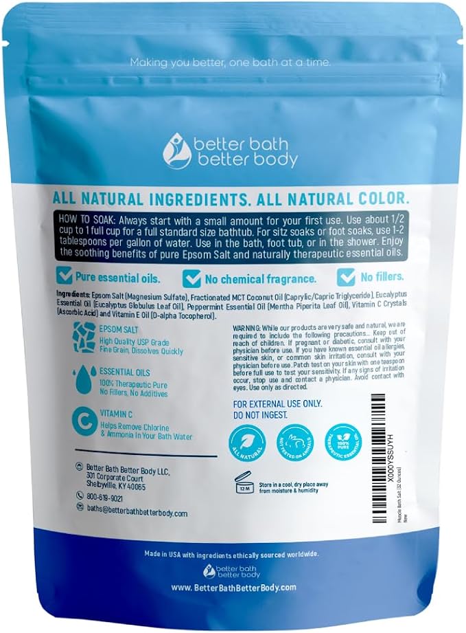 Muscle Soak Bath Salt 32 Ounces Epsom Salt - Image 2