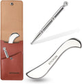 STICKON 2 in 1 Stainless Steel Gua Sha, Acupressure Pen, Muscle Scraper Tools by STICKON
