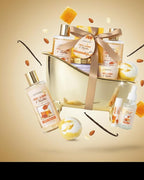 Spa Gift Baskets For Women and Men, Home Luxury Scents Honey Almond Bath Sets - Image 9
