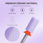 MelodySusie Ceramic Nail Drill Bits, 3/32'' Chamfer Flat Top Large Barrel Bits - Image 2