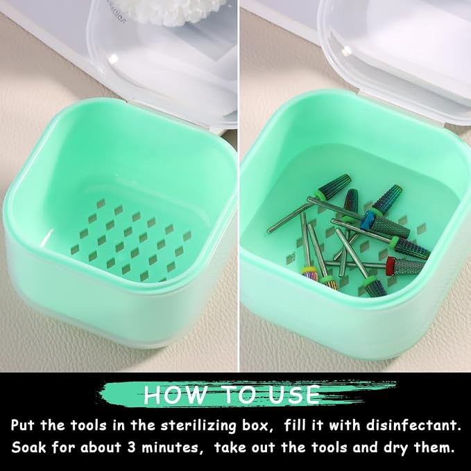 Nail Tool Sterilizer Box Plastic Sterilization Tray - Image 4