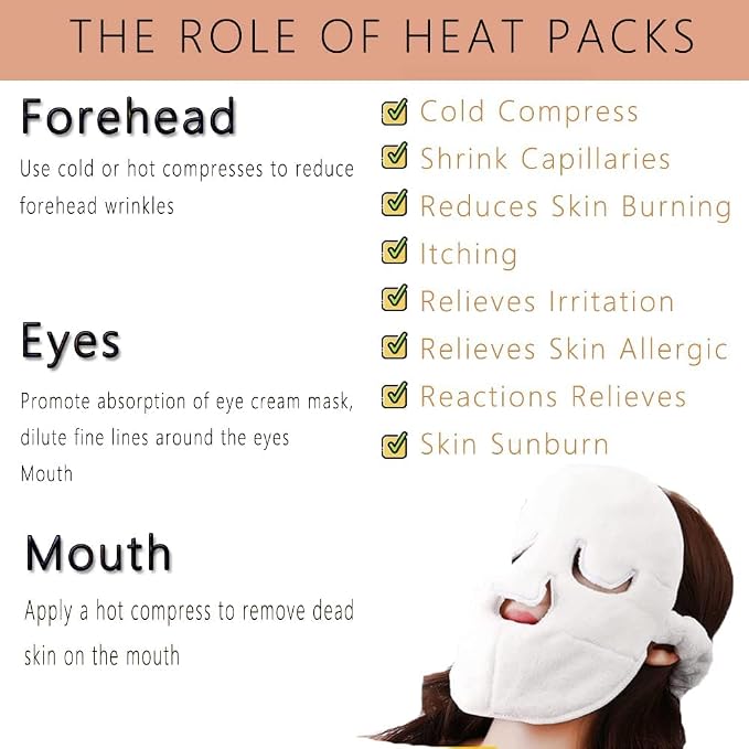 BLACKCROWN 3 Holes Towel Mask Reusable Face Towel Mask Cold Hot Compress Facial - Image 7