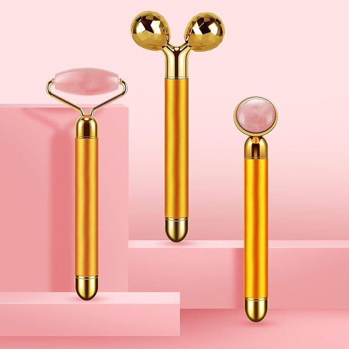 3-IN-1 Electric Jade Roller 3D Roller Facial Roller & Face Massager - Image 9