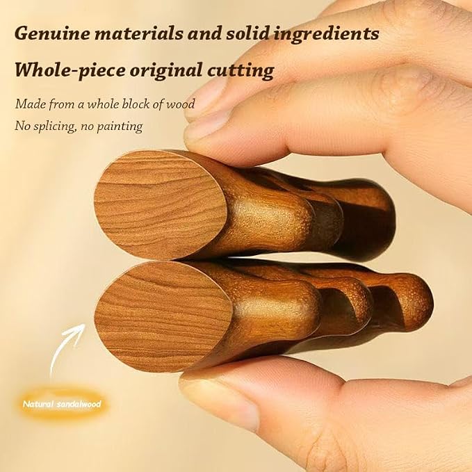 4-in-1 Natural Sandalwood Gua Sha Massage Tool - Image 7