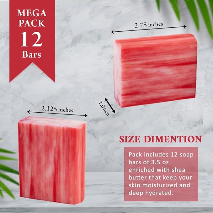 Simple Scents Australia Melon Strawberry Scented Natural Soap Bars, 3.5oz - Image 7