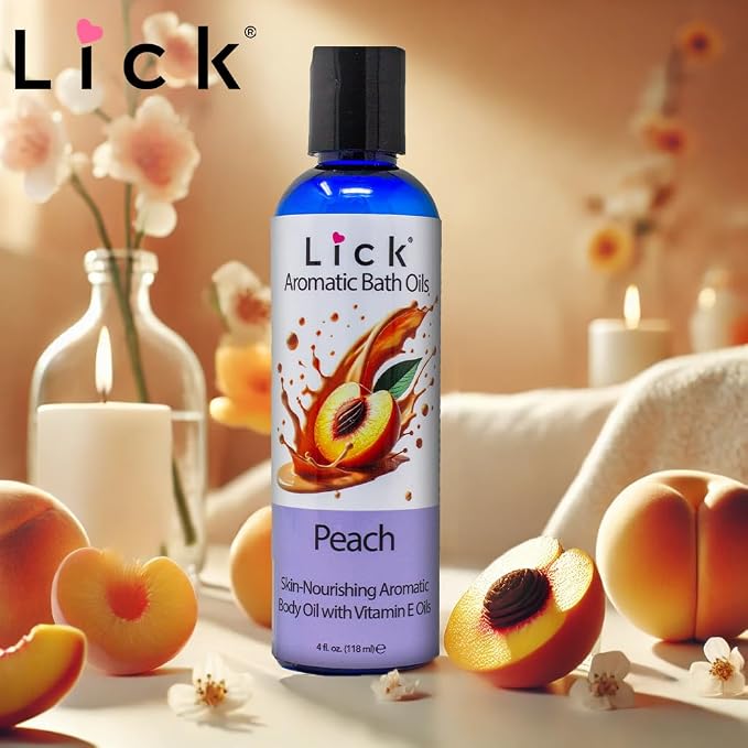 Lick Peach Aromatic Bath Oil - Image 3