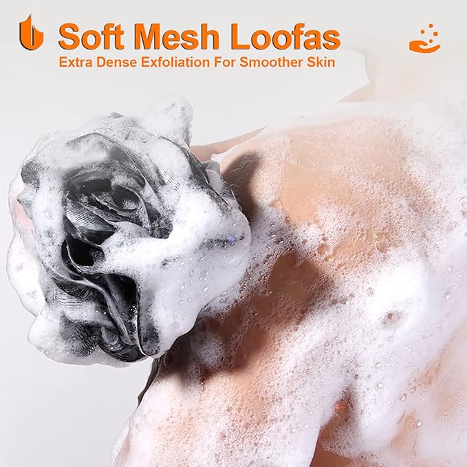 Urbanstrive Shower Bath Sponge XL 75g Soft Shower Loofahs Balls - Image 4
