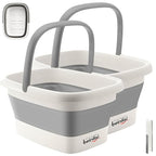 Collapsible Foot Bath Basin for Soaking Feet, Foot Soak Tub, Plastic Foot Bucket by Beinilai