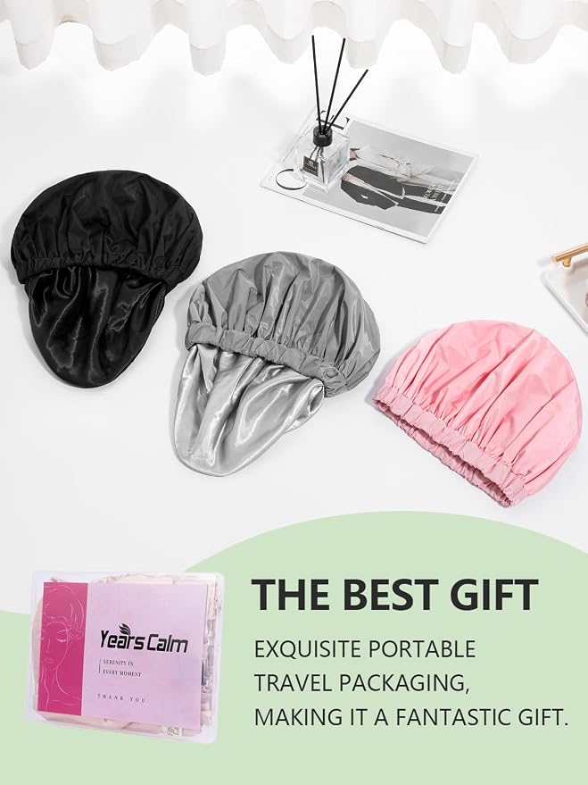 Years calm Reusable Waterproof Shower Caps - Image 9