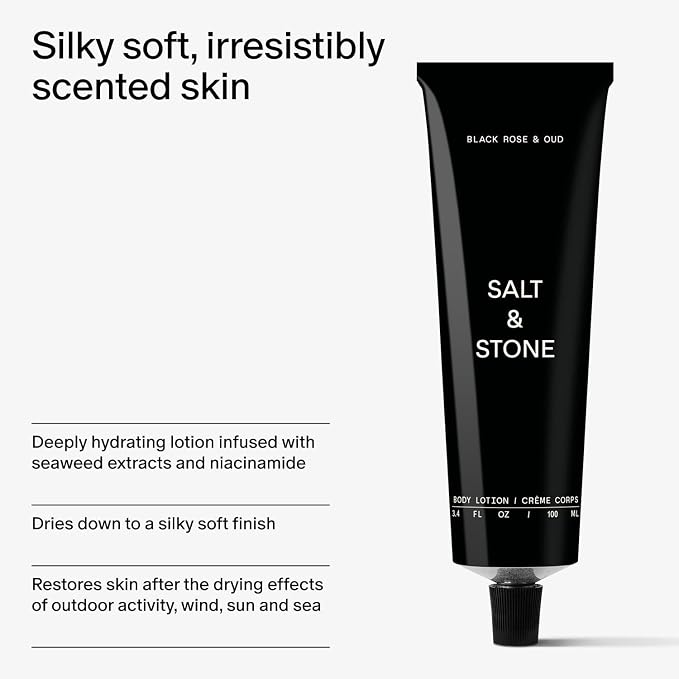 Salt & Stone Body Lotion for Women & Men | Black Rose & Oud | Hydrates - Image 5