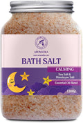 Calming Bath Salts 46 Oz - 1300g - w/Sandalwood & Lavender & Bergamot Essential by Aromatika