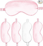 Sleep Masks 5PACK Silk Eyes Cover Satin Eye Mask Silky Blackout Soft Blindfold by WJingYiJia