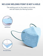 HUHETA KN95 Face Mask, 30 Pack Individually Wrapped, 5-Ply Breathable & - Image 5