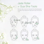 NEUTRIHERBS Jade Gua Sha & Face Roller & Vitamin C Serum Facial Tool Set - Image 10