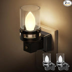 Briignite Candle Night Light Plug in, Vintage Night Lights Plug into Wall by WelcometoBriigniteenjoyyourtimehere