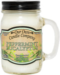 Our Own Candle Company, Peppermint Eucalyptus Scented Mason Jar Candle by OurOwnCandleCompanycandles