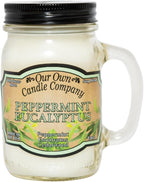 Our Own Candle Company, Peppermint Eucalyptus Scented Mason Jar Candle by OurOwnCandleCompanycandles