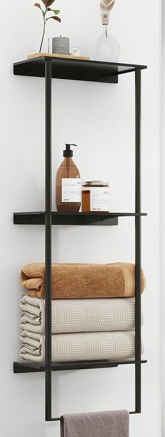 Towel Storage for Bathroom, 3 Tier Towel Rack by Bethom