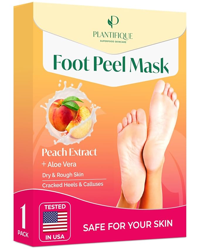 PLANTIFIQUE Foot Peeling Mask 1 Pack | Dermatologically Tested Repairs Heels & by Plantifique