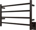 HEATGENE Towel Warmer 4 Bar Towel Dryer Wall-Mounted Plug-in Bath Towel Heater by HEATGENE