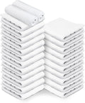24 Pack White Hand Towels 100% Cotton Spa Towel – 16x27 inches Highly by TOALLA
