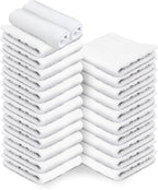 24 Pack White Hand Towels 100% Cotton Spa Towel – 16x27 inches Highly by TOALLA