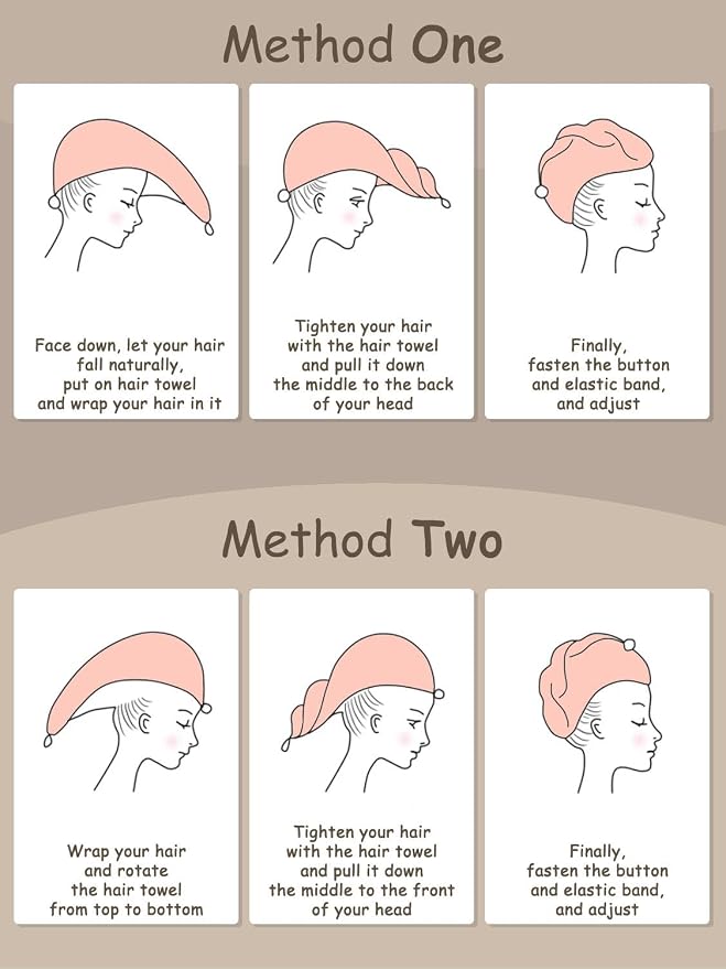 Microfiber Hair Towel Turban 3 Pack | Super Absorbent Quick Drying Hair Wrap - Image 5