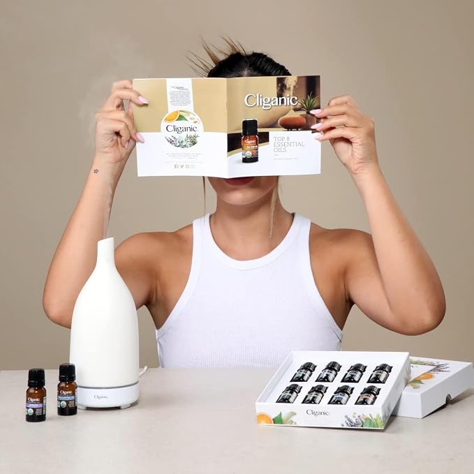Cliganic Organic Aromatherapy Essential Oils Gift Set, 100% Pure - Image 5